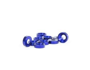 Aluminum M3 Countersunk Washer, Blue