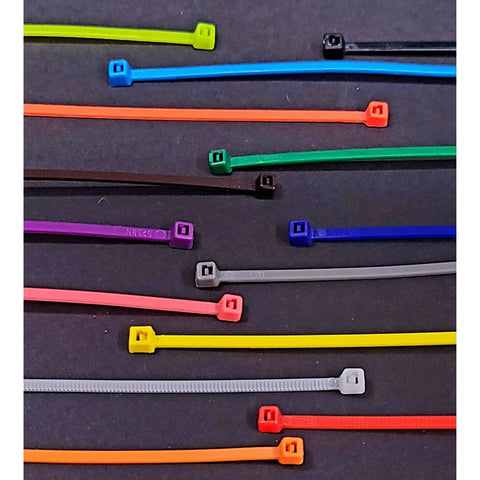 4in Cable Ties, Aqua (25)