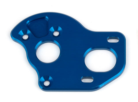 RC10T6.2 Aluminum Laydown Motor Plate, Blue