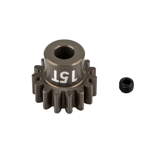 Factory Team Pinion Gear, 15 Tooth-MOD 1, Aluminum