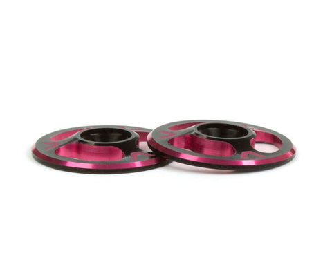 Triad Wing Buttons, Dual Black/Red