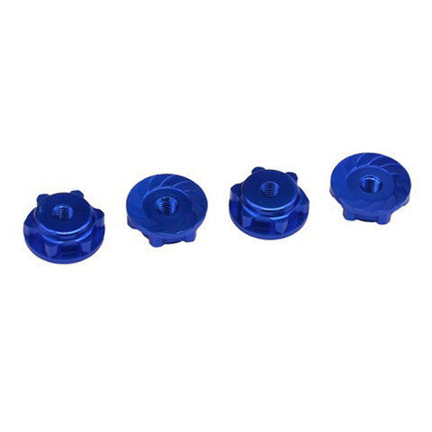 17mm Serrated Wheel Nuts, Blue