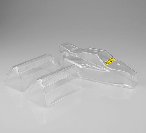 F2 2wd Buggy Body for TLR 22 4.0 & 5.0 w/ Wing, Lightweight, Clear