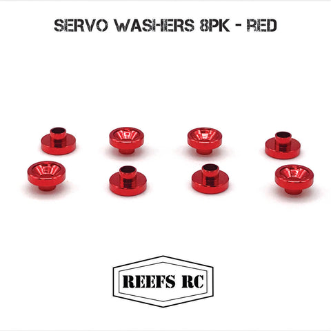 Servo Washers, Red (8)