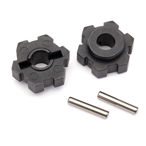 Plastic Hex Wheel Hubs, Black